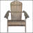 Foldable Acacia Wood Adirondack Chair – Traditional Slats, Wide Armrests, Rustic Outdoor Design, Easy Storage-1032117571