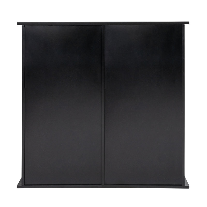 Black Tilt-Out Cabinet Laundry Sorter with Shutter Front