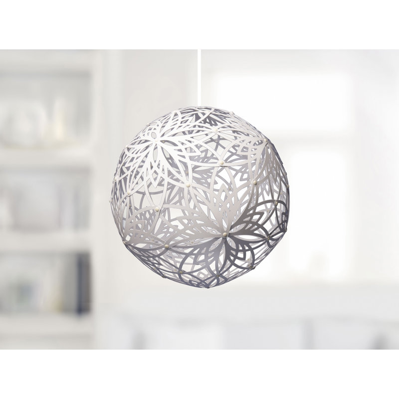 Luminaire suspendu 1 lumière Dalores, Blanc