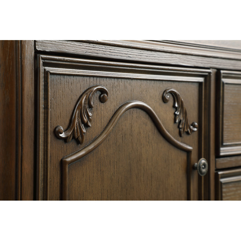 Ensemble de meuble-lavabo simple 32 po Angelique, Blanc pur, Chêne foncé