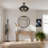 4-light Matte Black Beaded Semi-flush Mount-1920776602