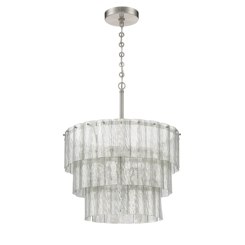 Centerville 9 - Light Traditional Chandelier, Satin Brass, 25" H x 20.5" W x 20.5" D