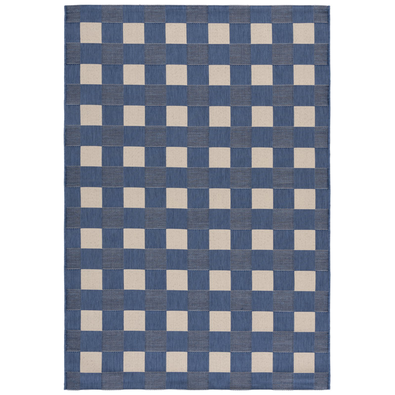 Courtyard 6443 Geometric Indoor/Outdoor Area Rug, Rectangle 8' x 10'