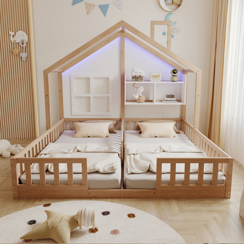 Storage Bed, Natural
