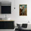 Chat flottant sur toile encadrée par Roozbeh Bahramali-1573165216-1573165217