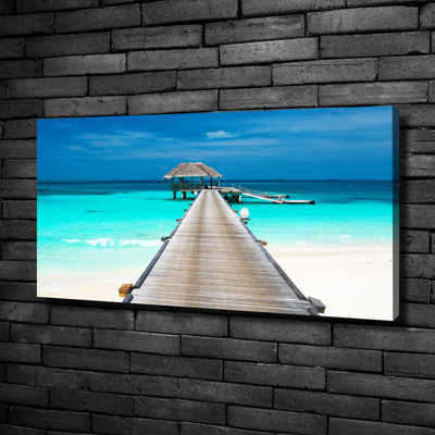 Wooden Pier - Wrapped Canvas Print