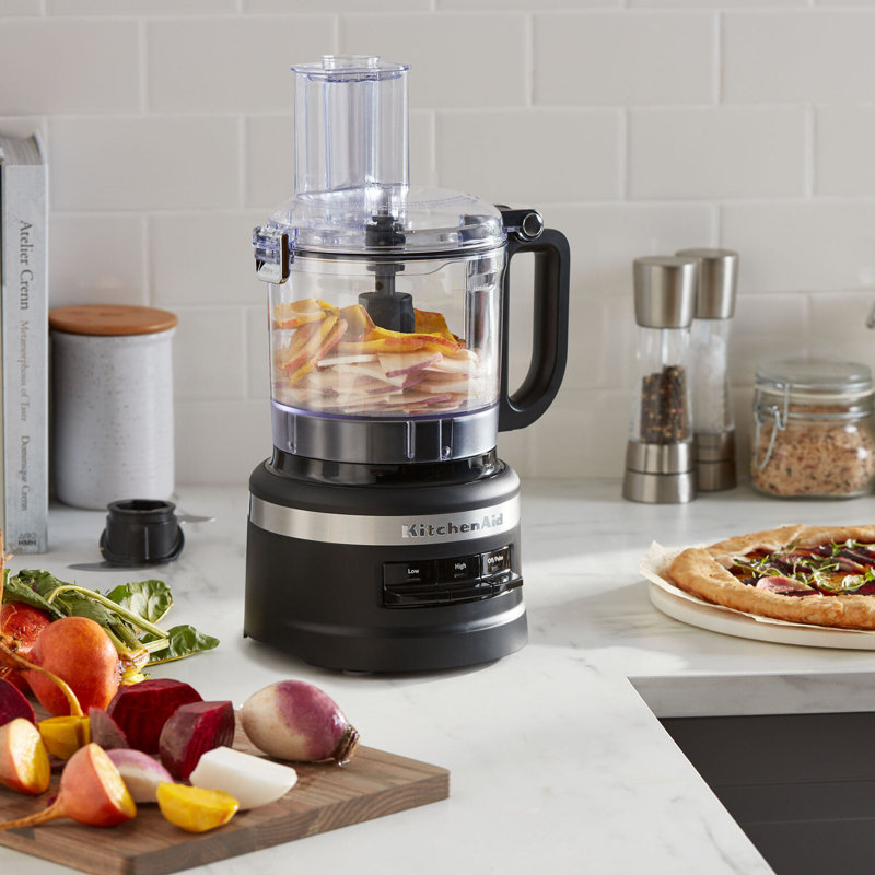 Robot culinaire 7 tasses KitchenAid®, Noir mat