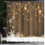 Rideau de douche simple en bois et flocon de neige Bonanno-22026827