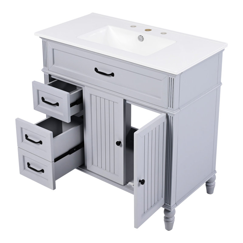 36" Bathroom Vanity With Sink