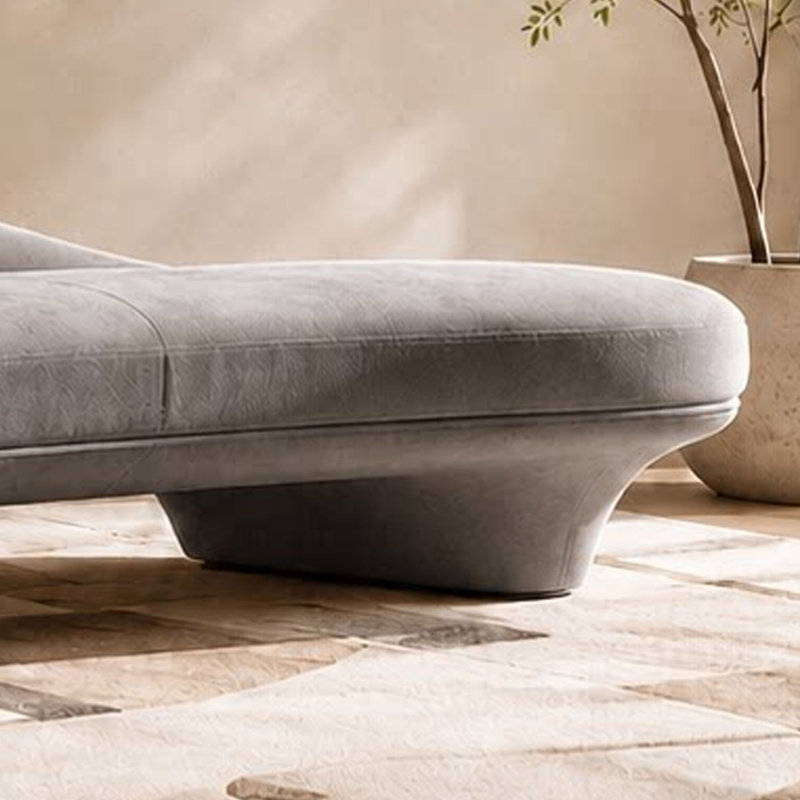 Chaise longue de loisir de style luxueux, Gray
