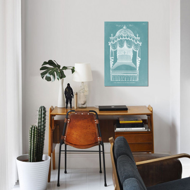 «Design for A Bed III», impression sur toile, H 40 po x l 26 po x P 1,5 po, Toile tendue, Pas de tapis