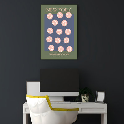 Newyorktennisassociationno03 Classic Geometric Modern City Wall Art Print