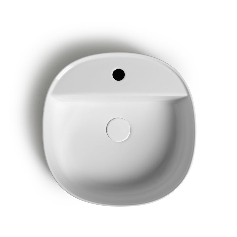 Mood 17.7'' L Bathroom Sink, Glossy White