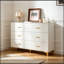 Commodes décoratives avec 6 tiroirs et pieds en métal