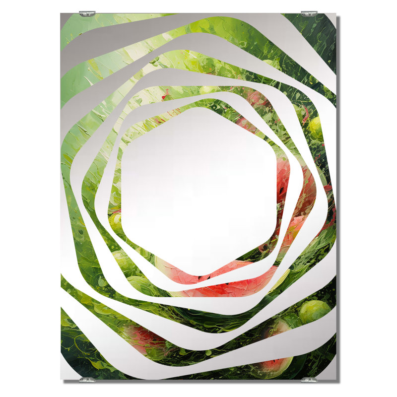 Reinboldt - Grand miroir mural Melon, 32 po x 24 po