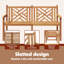 Solid Wood Outdoor Bench-1165033979