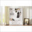 Arbre d'entrée avec banc relevable, 2 tiroirs et amp; 5 crochets | Rangement pour hall d'entrée rétro blanc l 59 po | Blanc | Panneau de fibres à densité moyenne
