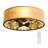 20" Flush Mount Ceiling Fan with Light, Reversible Airflow for Small Rooms