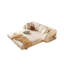 Canapé-lit standard en cuir véritable cristal clair et bois massif-249803668