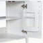 Meuble-lavabo en bois avec lavabo-129226181