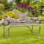 Banc d'extérieur en métal Heinolf