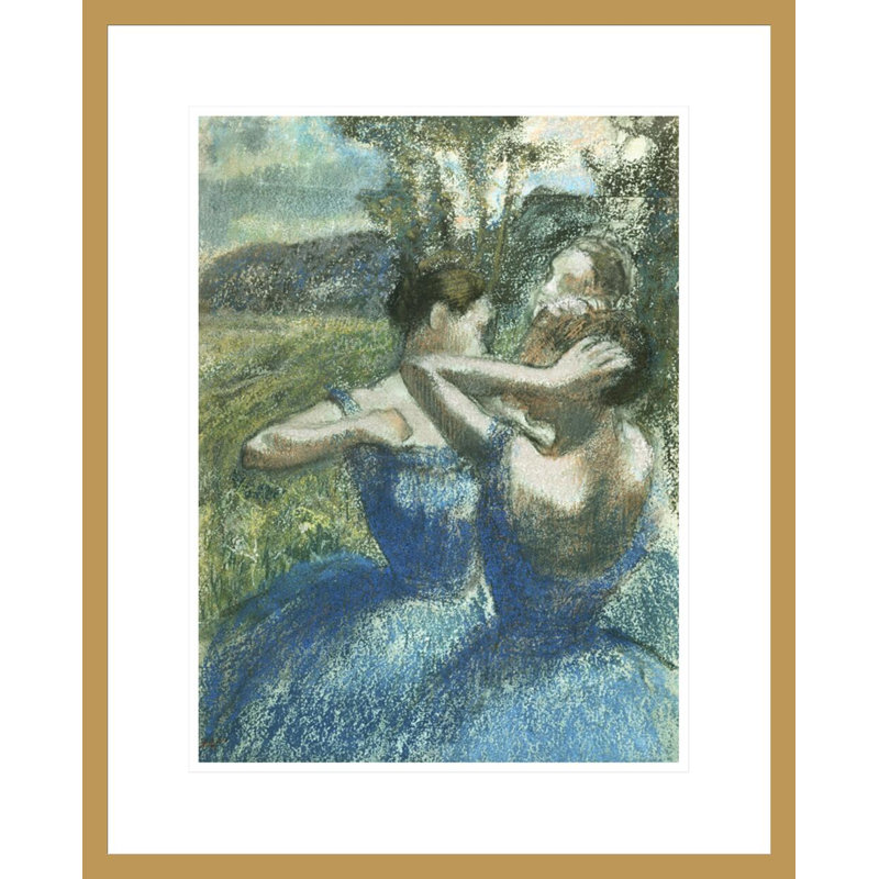«Three Dancers» par Edgar Degas, impression giclée encadrée, H 21,75 po x l 17,64 po