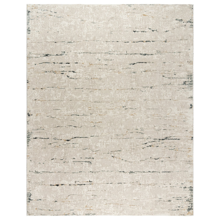 Trevi Kosmas Linear Modern Abstract Multi Cream Plush Polyester Area Rug