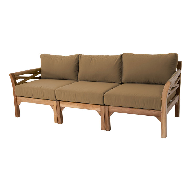 Boduram Outdoor 3 - Seat Patio Sofa, Cocoa