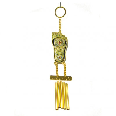 Sonnette d’éolienne à 5 tiges Buddha foot