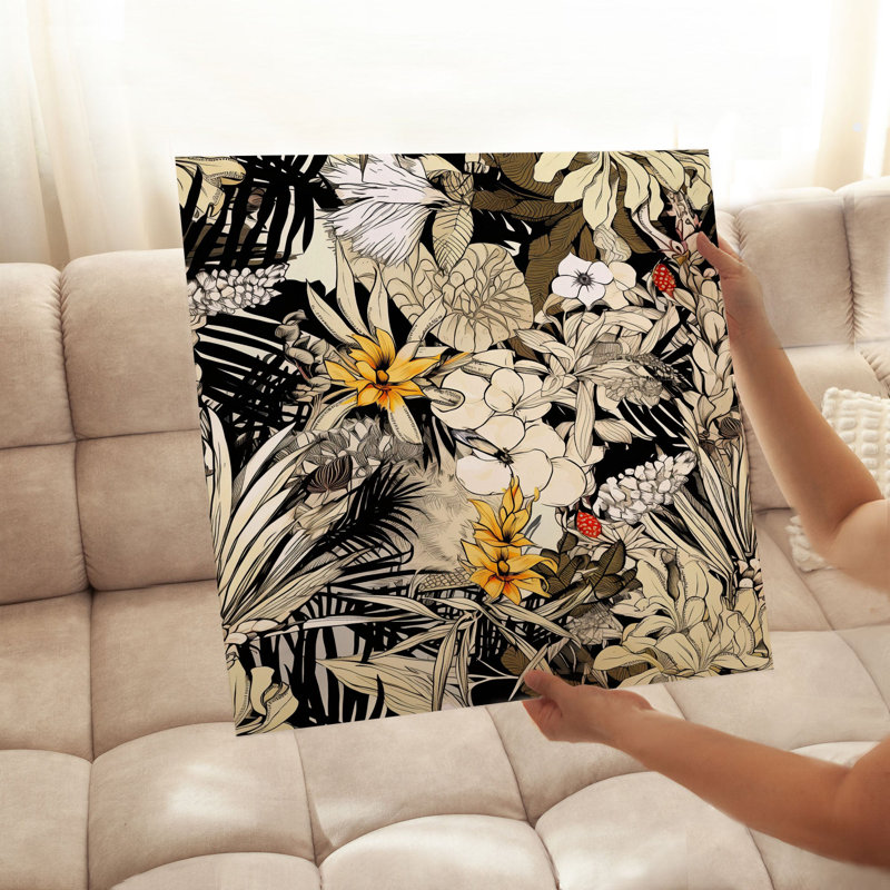 «Floral Luxe Flowers I», reproduction d'art moderne sans cadre