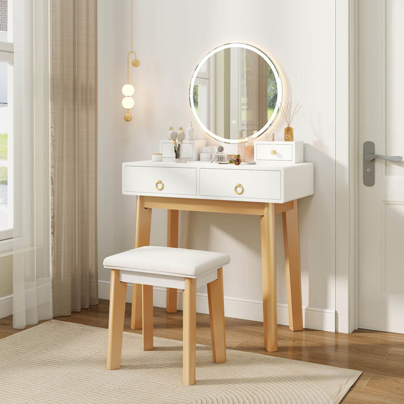 Mukul Vanity, White