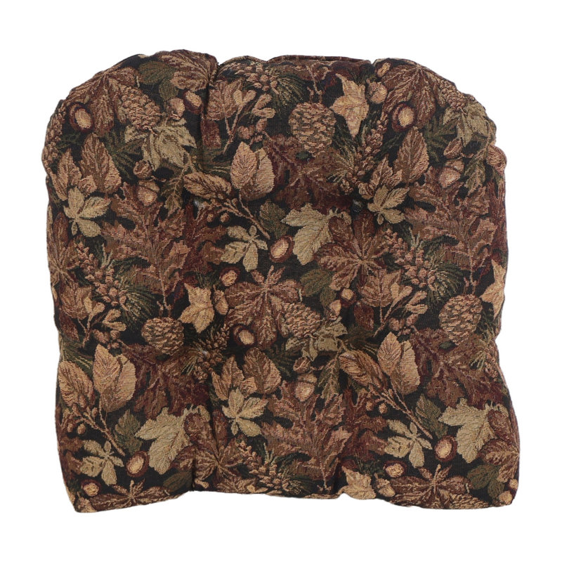 Coussin de chaise tapissier à dossier arrondi 19 pouces (ensemble de 2)