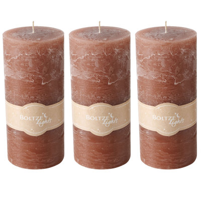 Ensemble de bougies pilier 3 pièces