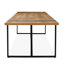 Ensemble de salle à manger rectangulaire en bois manufacturé avec chaises rembourrées (ensemble de 7)-881303977