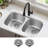 KRAUS Premier L Gauge Undermount 60/40 Stainless Steel Kitchen Sink-115303335-115303332