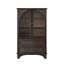 Armoire de rangement vitrée à porte en verre 52,17 "avec 2 tiroirs et tablette réglable, solutions de rangement spacieuses, armoire vitrée pour salon, chambre à coucher, cuisine et bureau-125329707