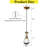Voinea Single 5" Cord Hung Farmhouse Thick Glass Mini Pendant Light With Clear Raindrop Shape