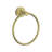 Kree Collection Bathroom Accessories Wall Mounted Towel Ring - Brushed Gold-61773635