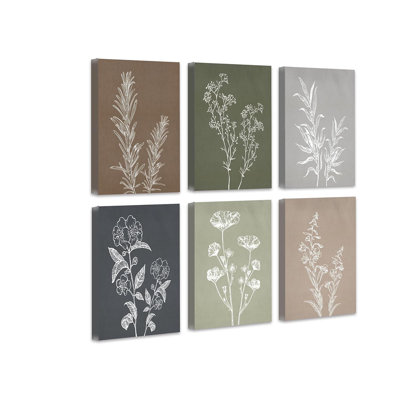 6 Piece Wrapped Canvas Print