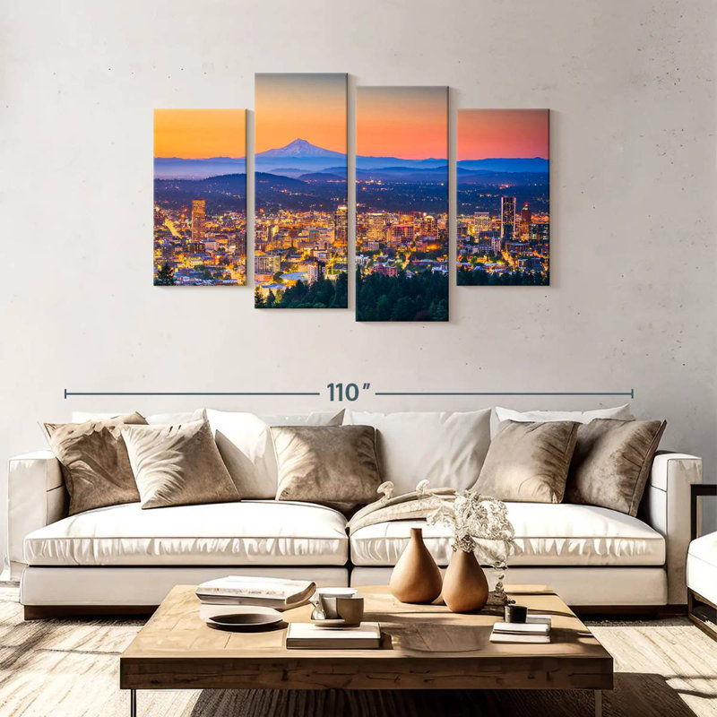 Sireci Tacoma Sunset Skyline, 48" H x 75" W