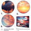 Jaune et rose coucher de soleil dans le ciel II - art mural ciel-1350632050-1350632053