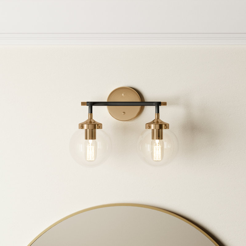 Dion 2 Light Transparent Dimmable Vanity Light