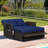 Etzel 170cm Wide Outdoor Rectangle Loveseat with Cushions