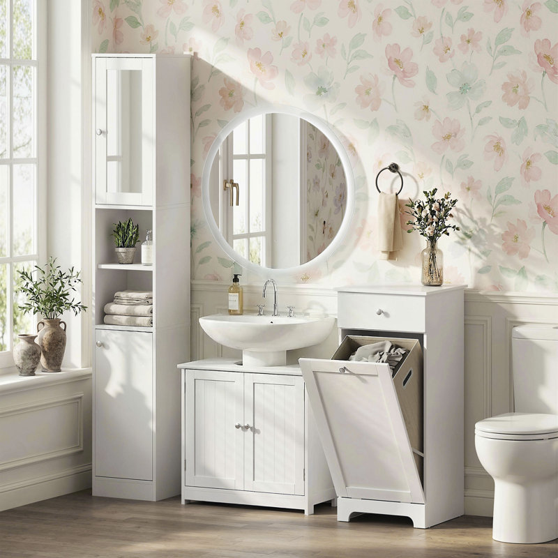Ballentine Free-Standing Bathroom Cabinet, White