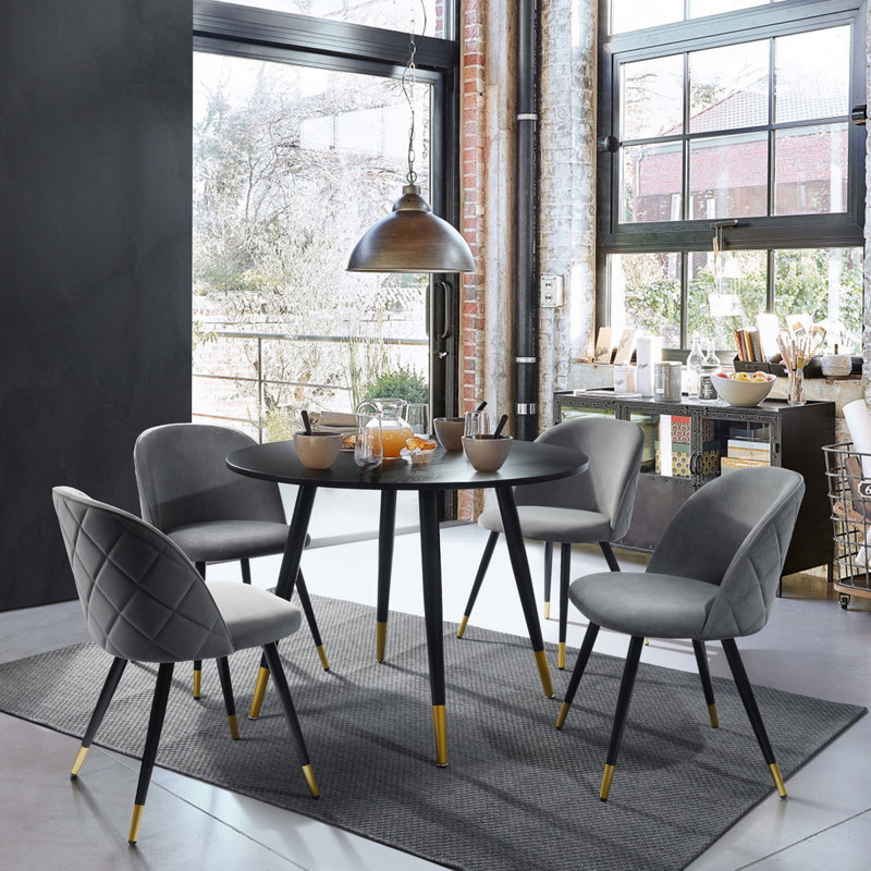 Granby 47.5cm H Velvet Upholstered Side Chair