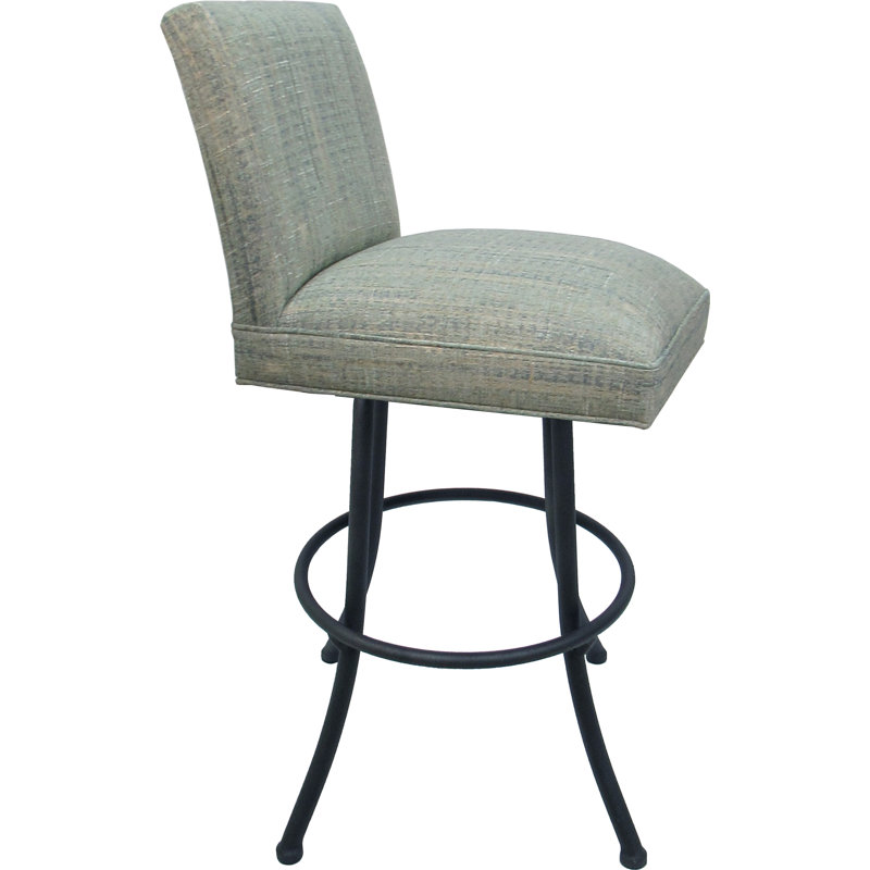 Cuve, Black, Bleu sarcelle / Gris, Tabouret de comptoir (assise à une hauteur de 26