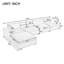 Canapé modulaire surdimensionné rembourré avec repose-pieds amovible U-Style