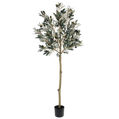 Olive artificielle 50 po en doublure de pot