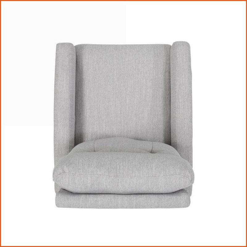 Fauteuils inclinables, fauteuil inclinable et pivotant moderne pour le salon de la chambre de bébé | Gris clair | Tissu