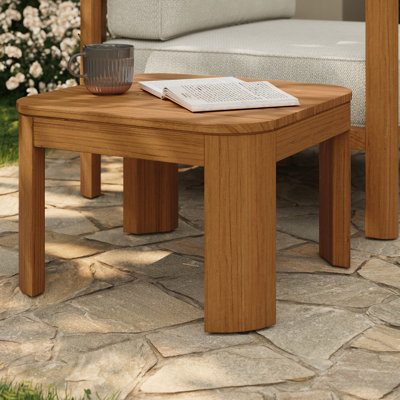 Table d'appoint d'extérieur Kona en teck naturel